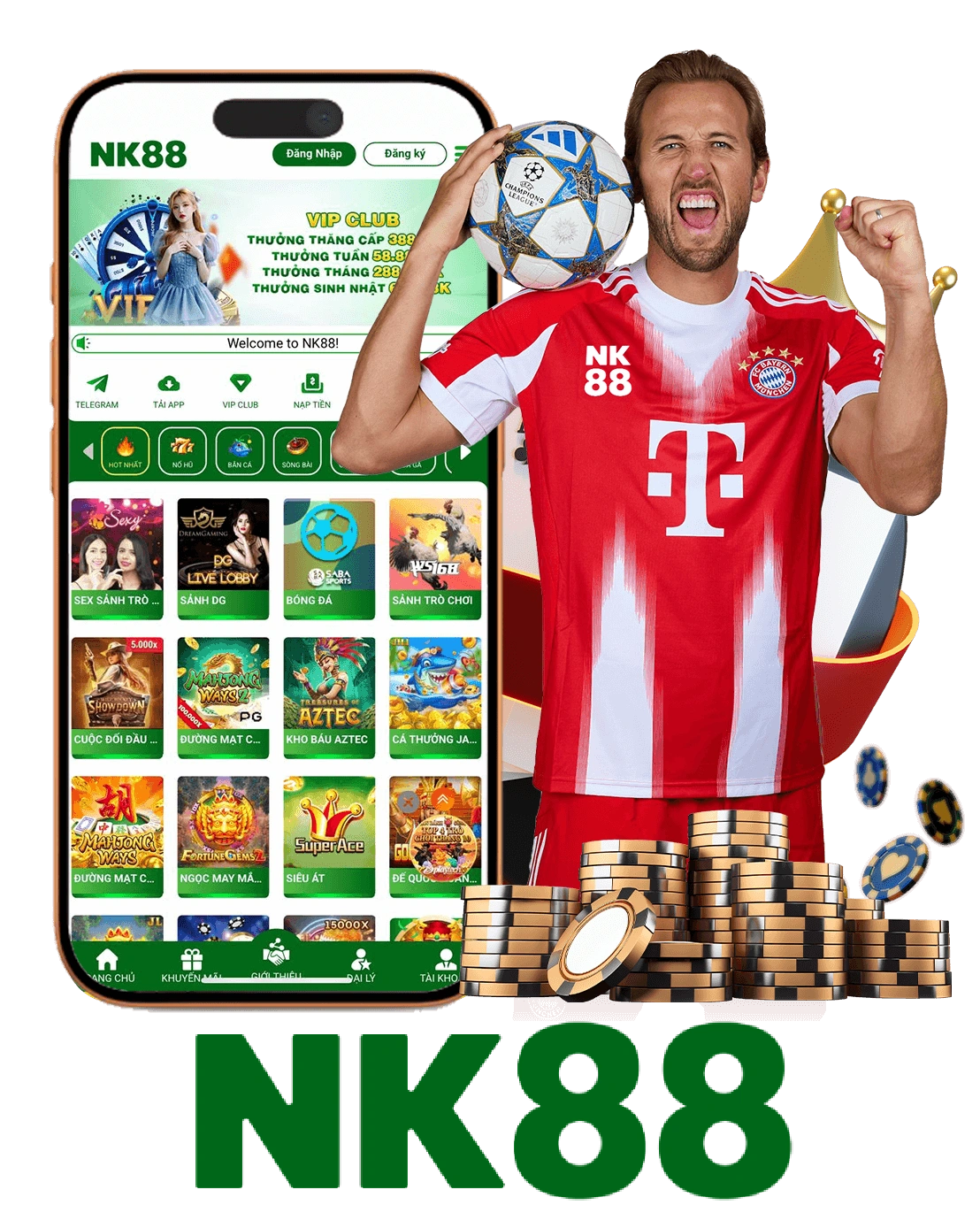 Dịch vụ ứng dụng NK88 trên di động